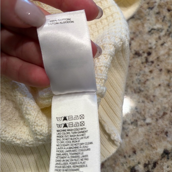 Lucky Brand Cream Sleeveless Sweater - Picture 7 of 7